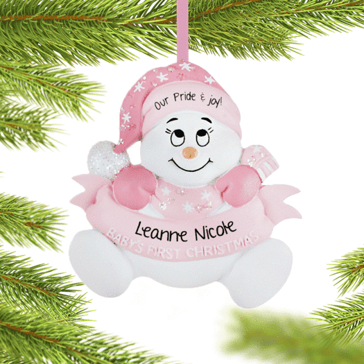 Baby Ornament Girls Ornament Puppy Ornament SnowMan Ornament Personalized Christmas Ornament Dog Ornament Personalized Baby Ornament